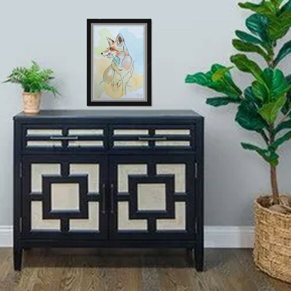 Original Painting Animal Art Fox Wall Art Decor - Picture 2 of 2